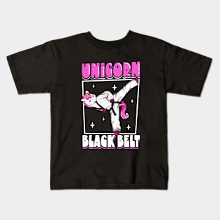 Unicorn black belt - Hapkido Kids T-Shirt